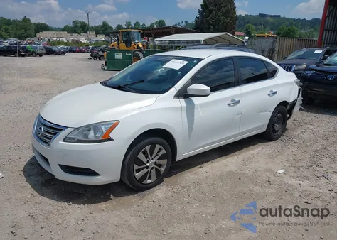 2014 Nissan Sentra Fe+ S/Fe+ Sv/S/Sl/Sr/Sv z USA, uszkodzony, nr VIN 3N1AB7AP8EY287378